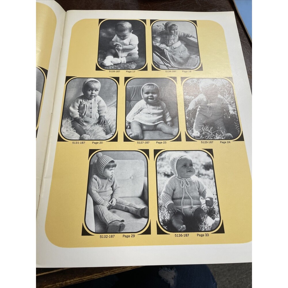 Vintage 1972 The Bernat Baby Album 187 Knitting Crochet Craft Pattern Booklet - Picture 7 of 12